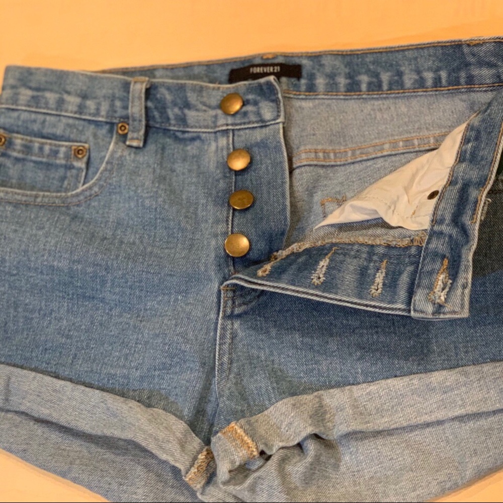 Denim shorts